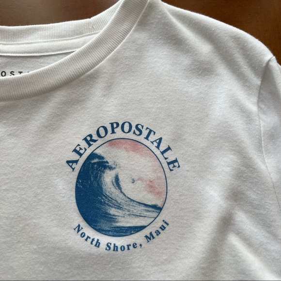 Aeropostale Long Sleeve North Shore Maui Graphic Tee Small Hawaii - Picture 7 of 11